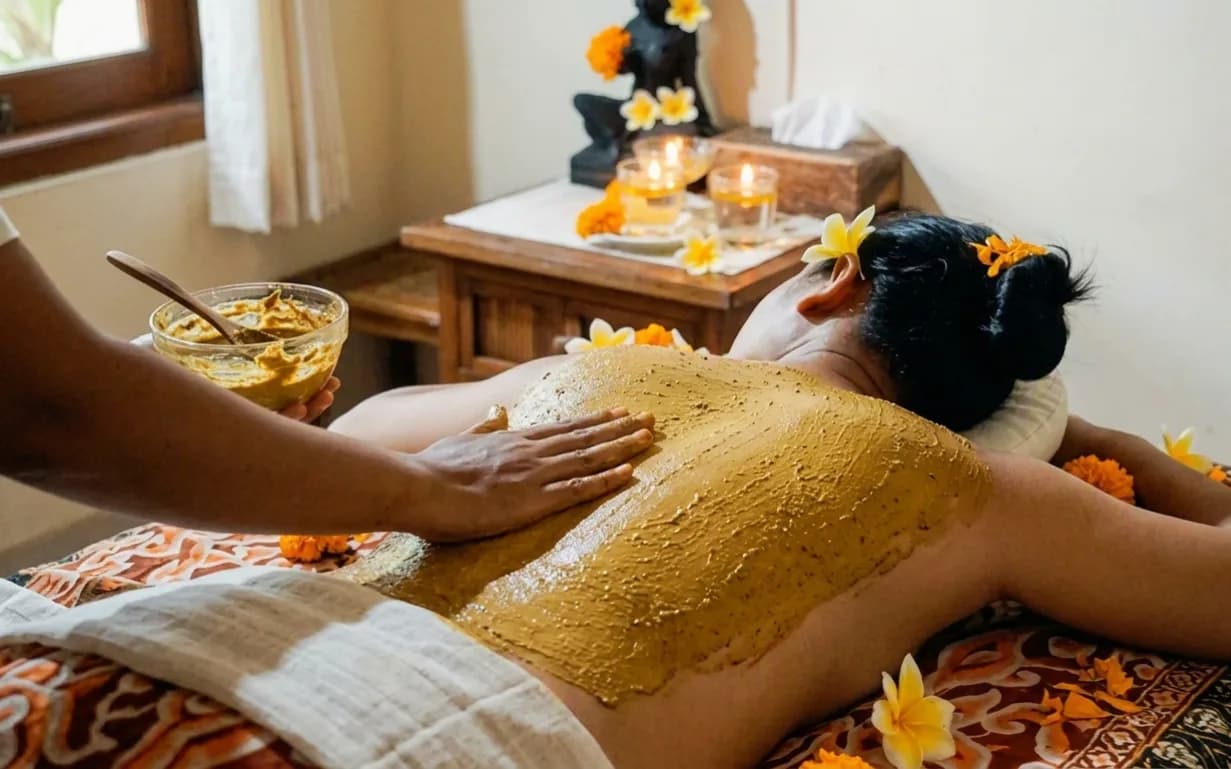 120 Minute Balinese Herbal Lulur Exfoliation Spa and Flower Bath Ritual In Ubud