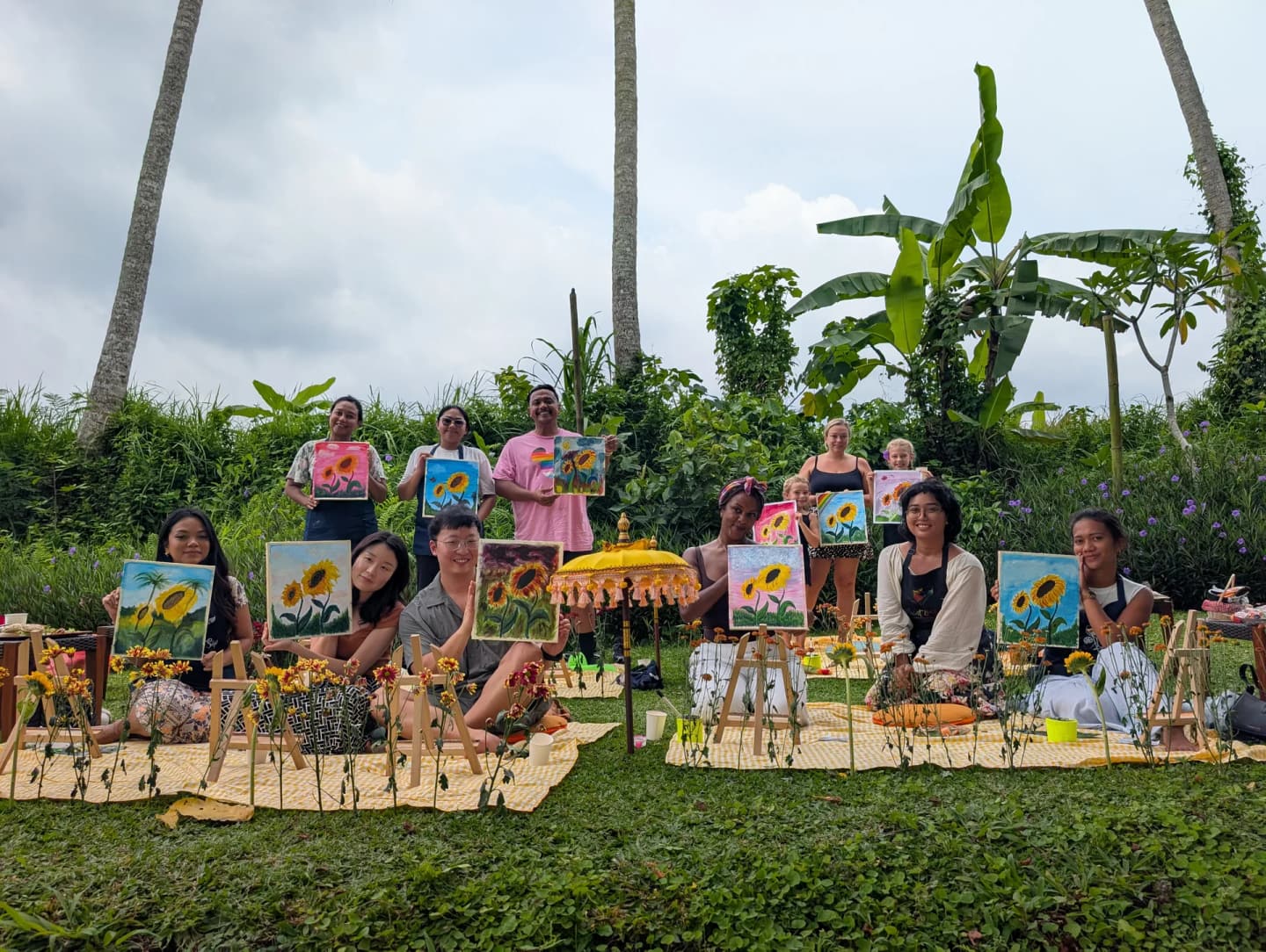 Brush And Picnic In Ubud Ricefield