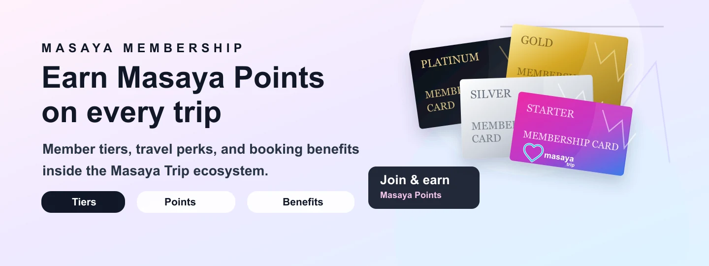 Masaya membership rewards banner